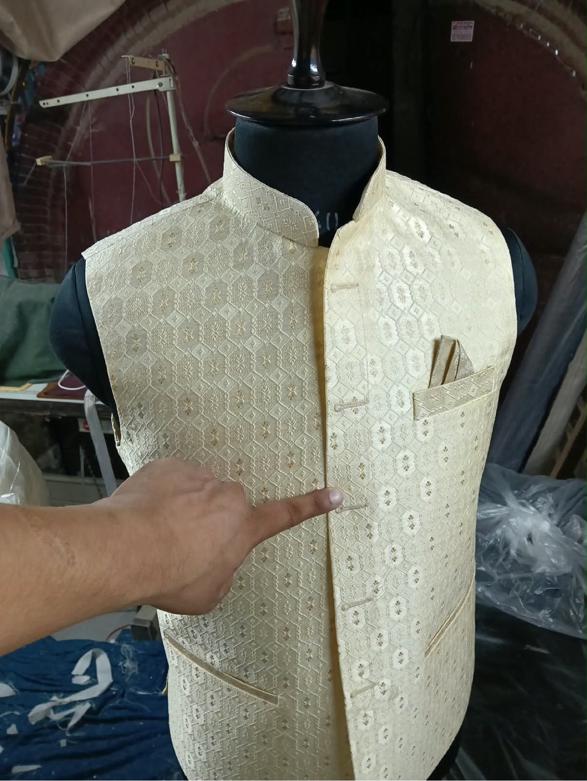 Designer Embroidered Nehru Jacket