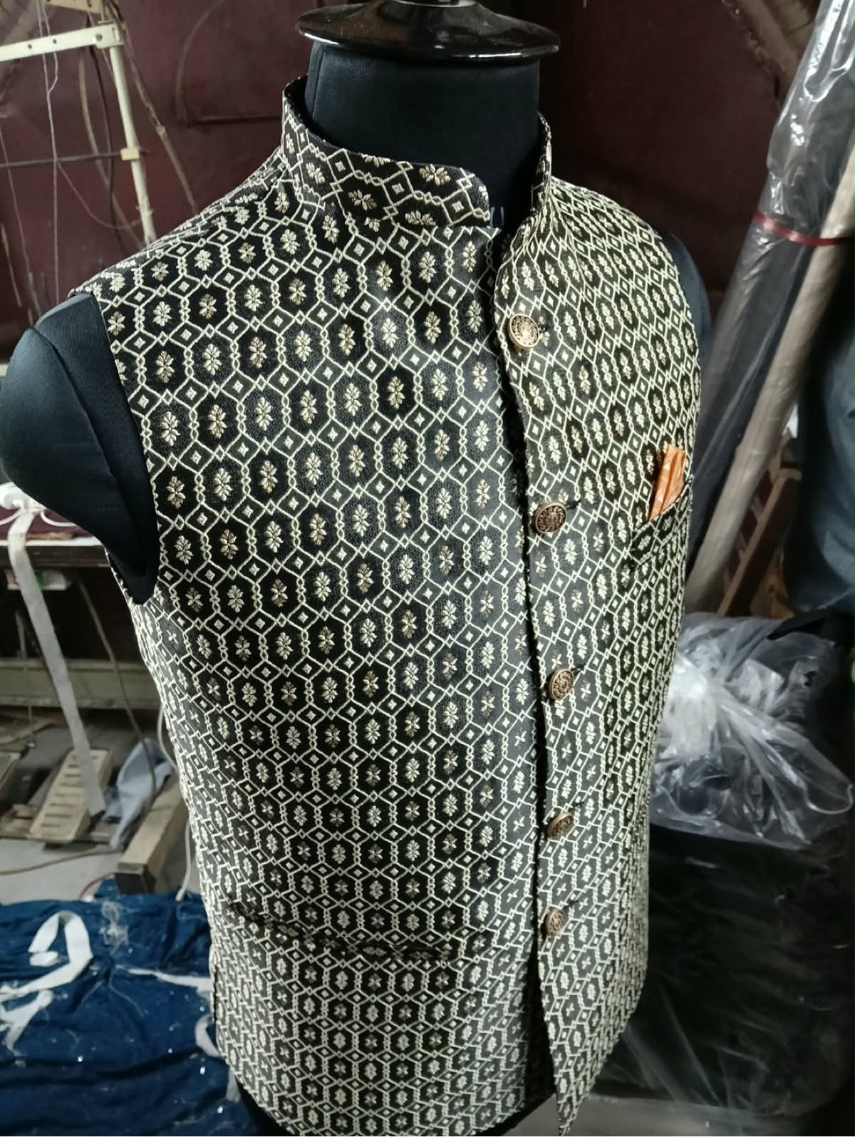 Designer Embroidered Nehru Jacket