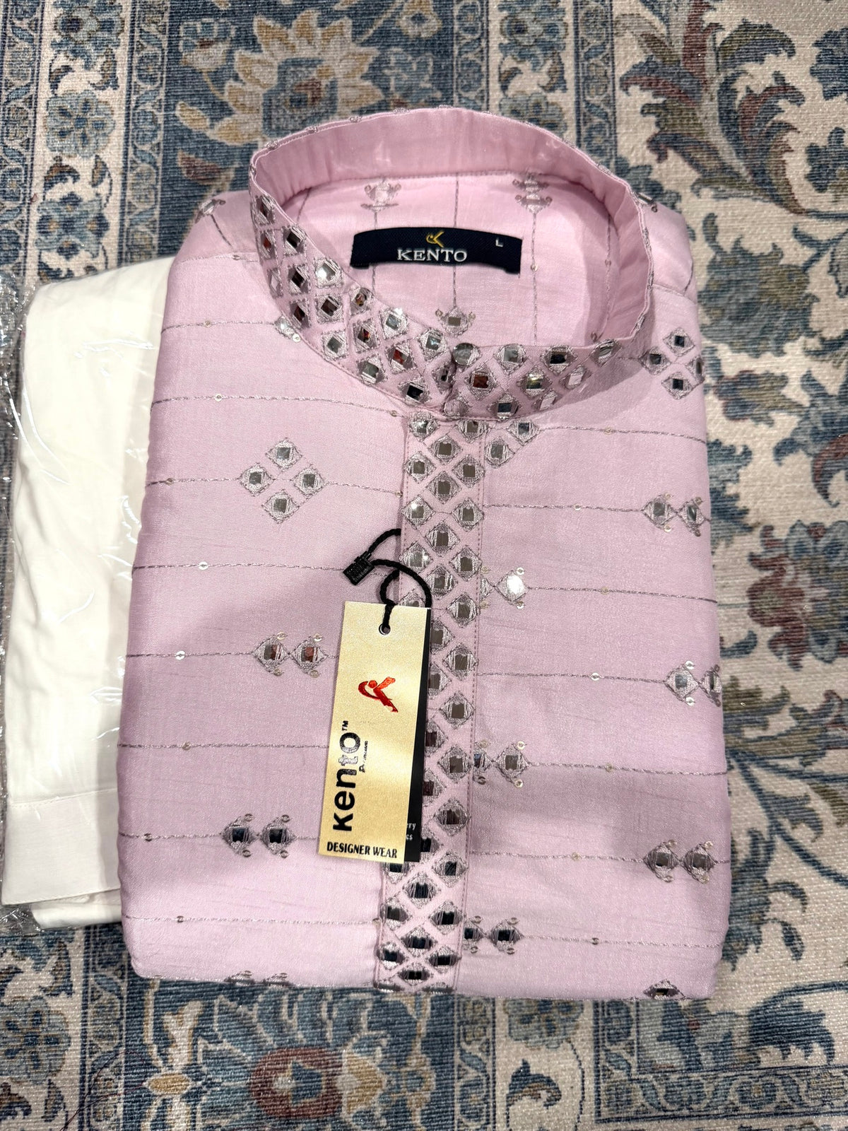 Kento Mirror Work Kurta Set – Size L