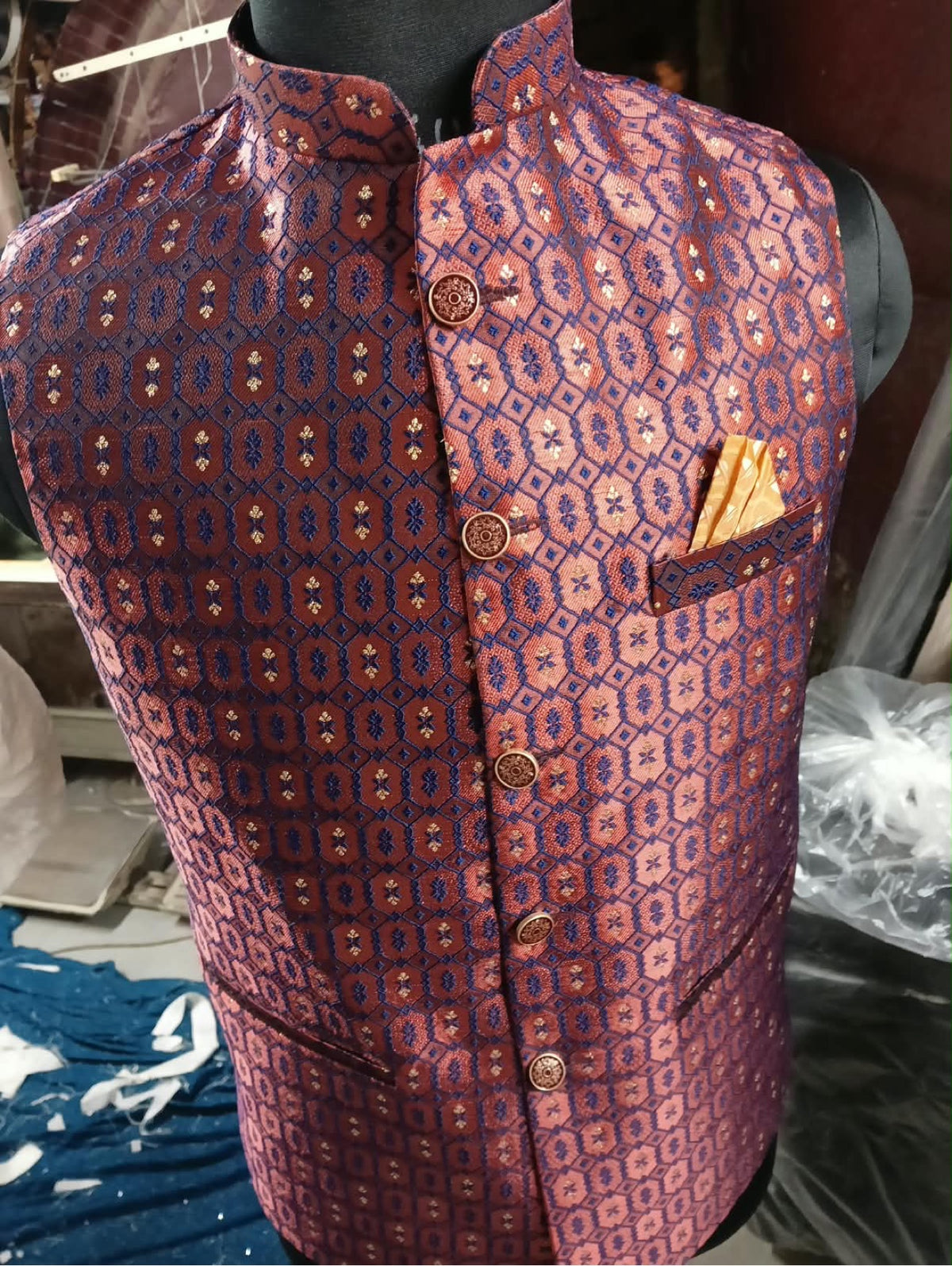 Designer Embroidered Nehru Jacket