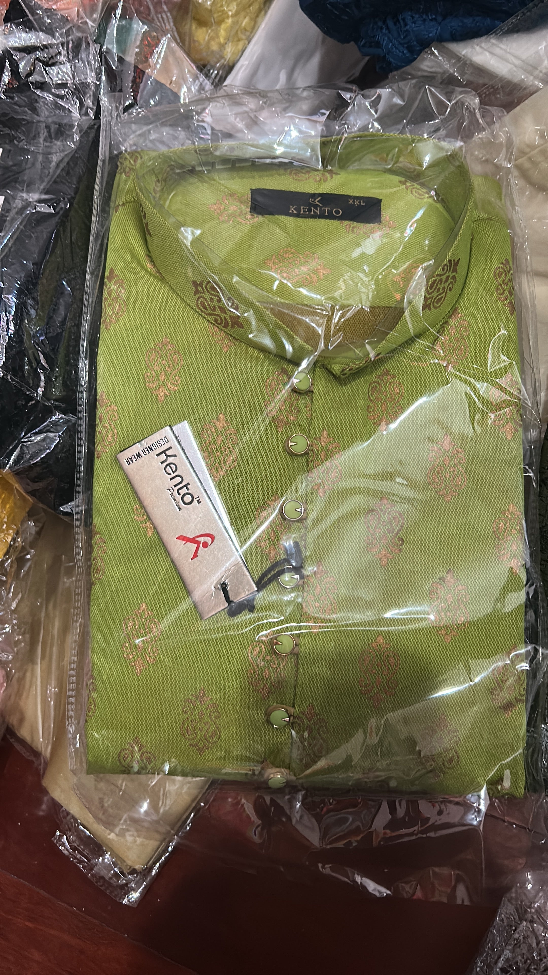 Printed Mens Kurta with Pajama