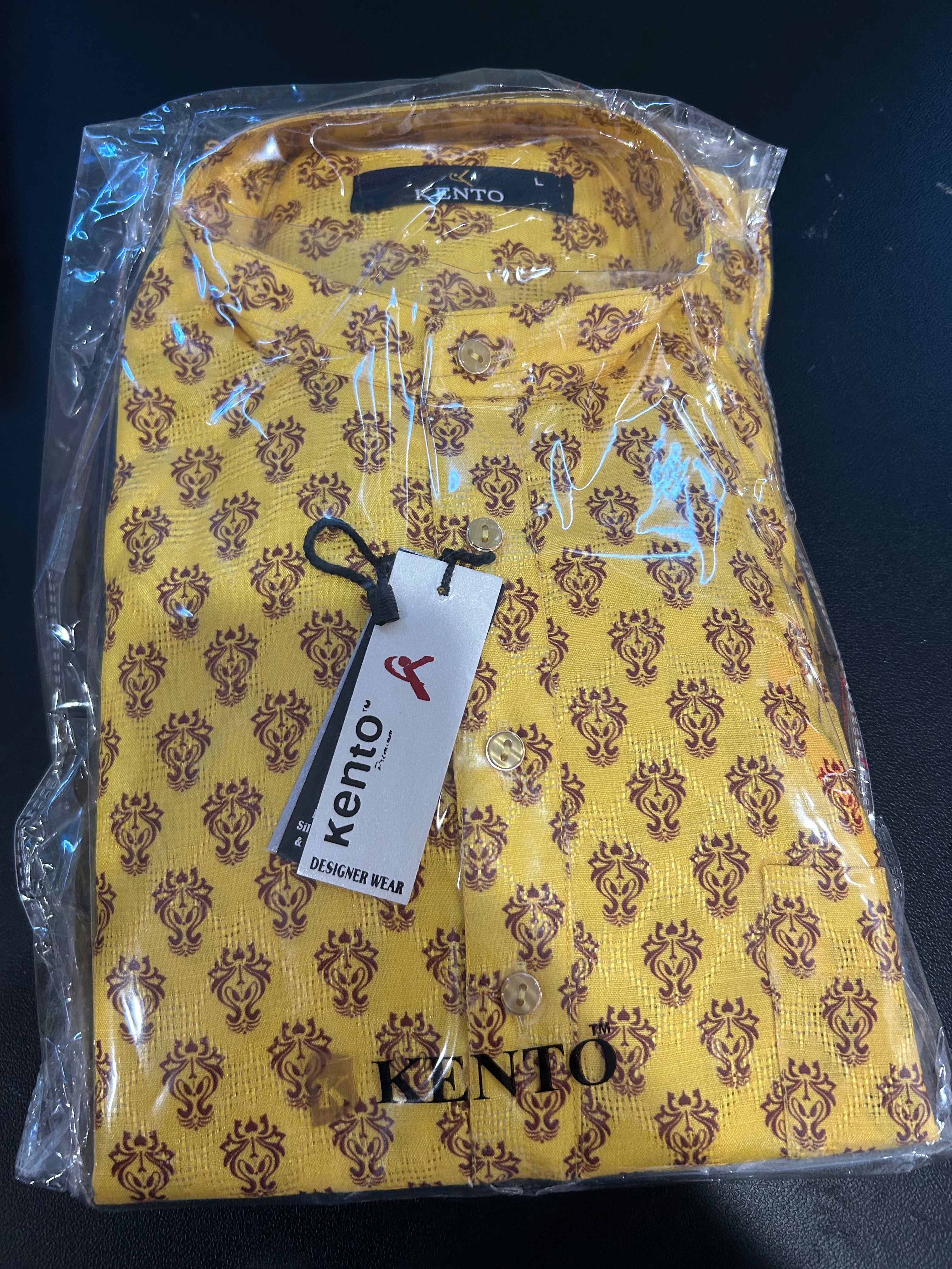 Mens Printed Kurta with Pajama