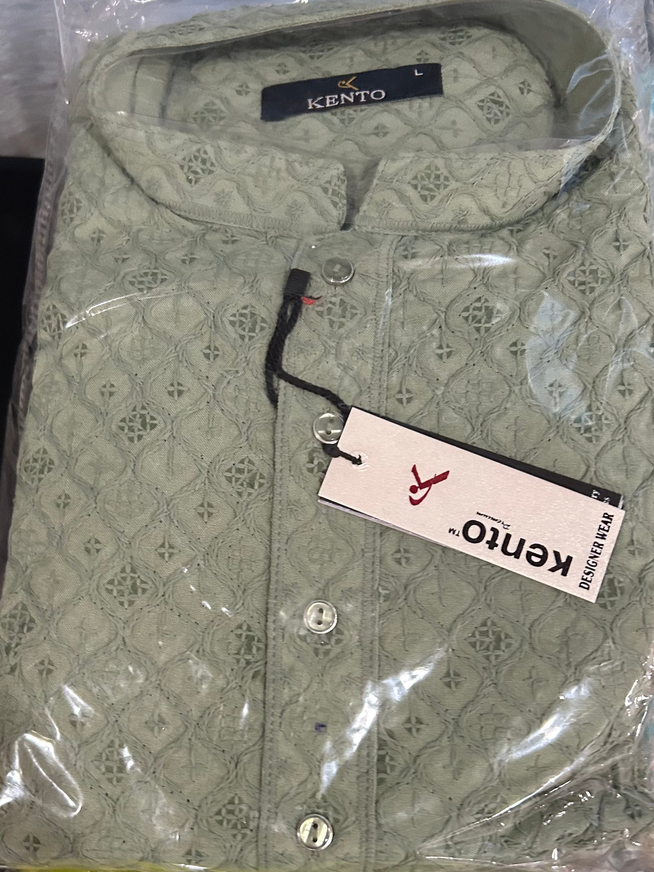 Printed Mens Kurta with Pajama