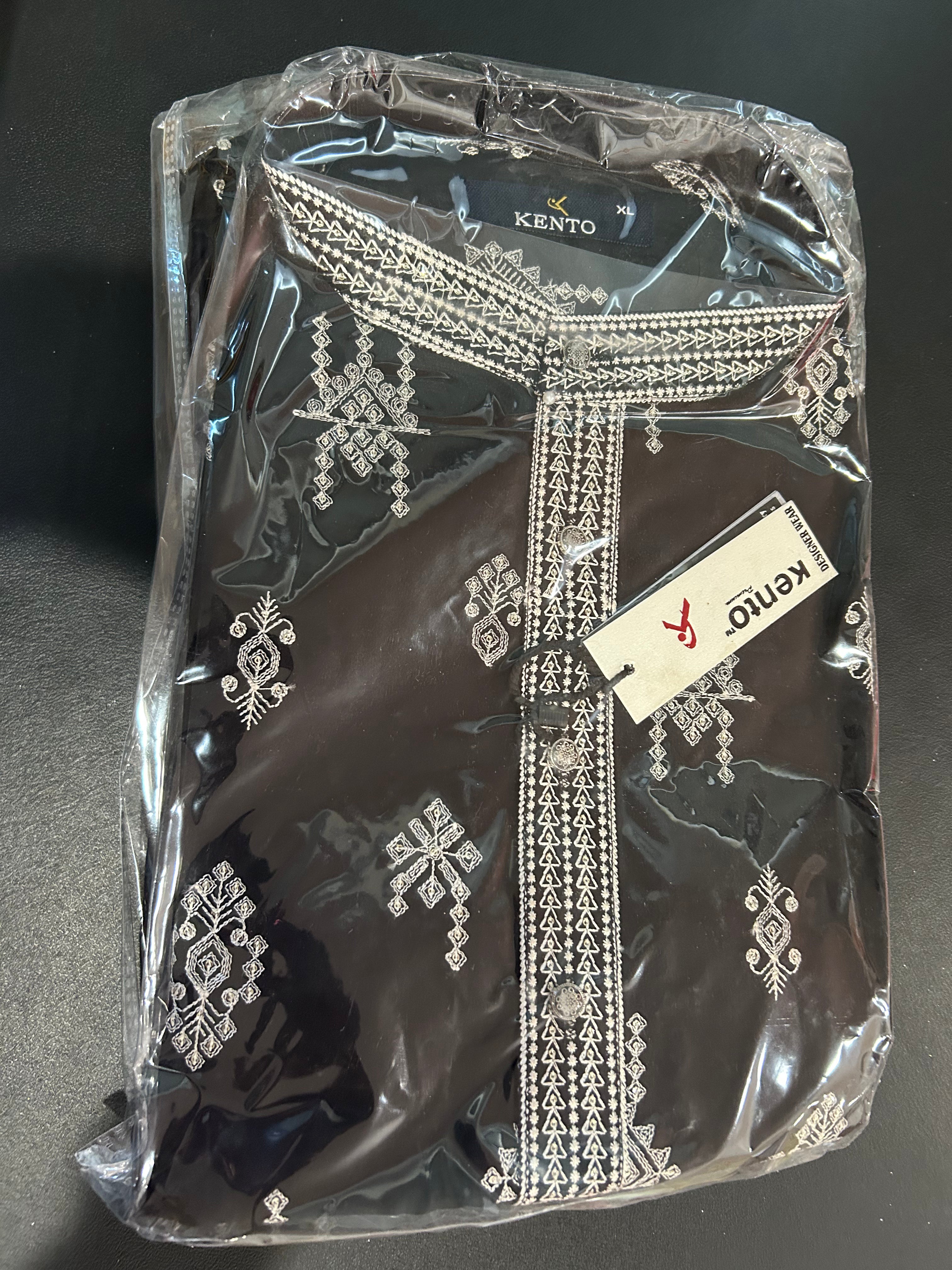 Printed Mens Kurta with Pajama