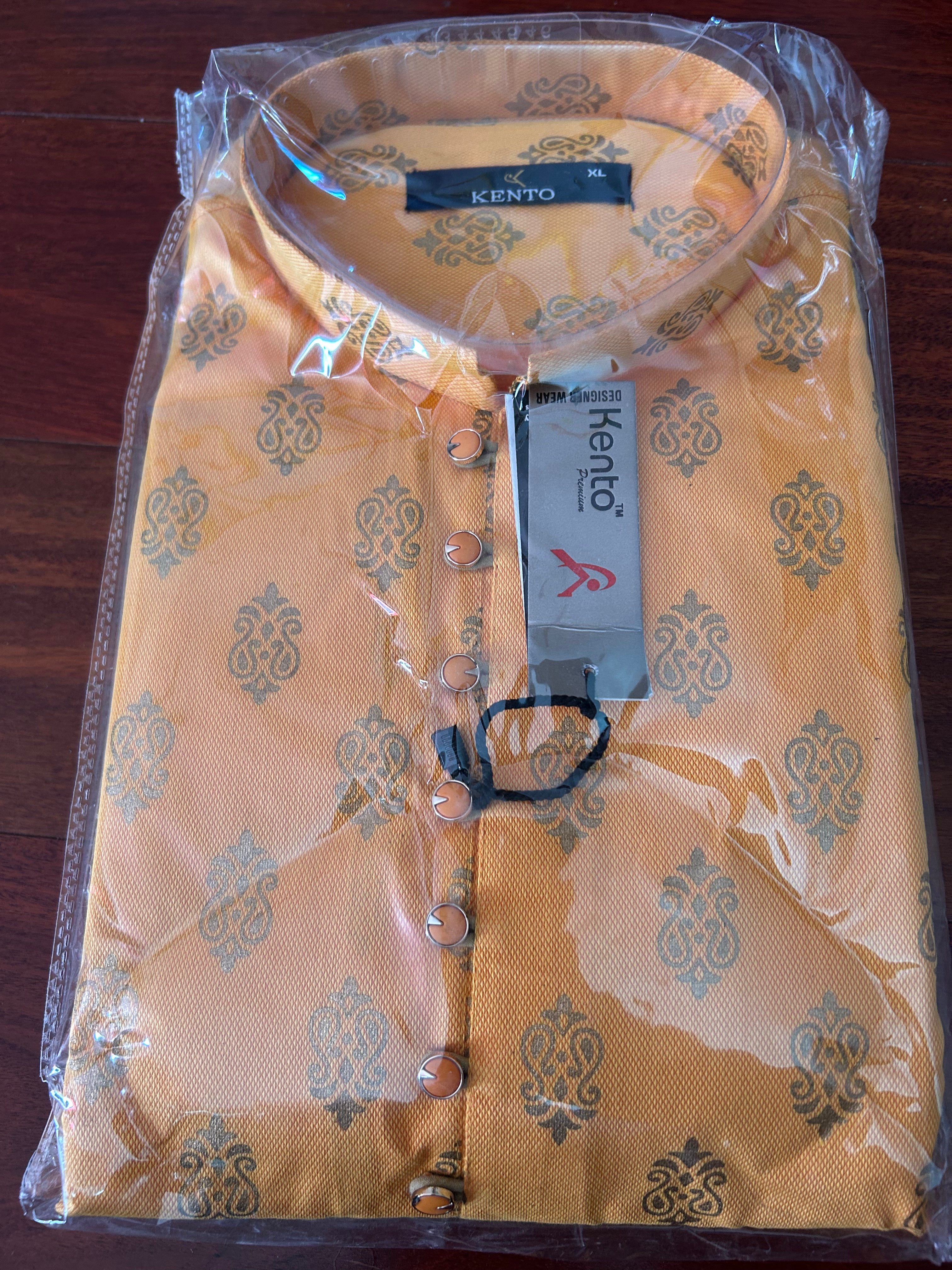 Printed Mens Kurta with Pajama