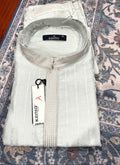 Kento White Self-Embroidered Kurta Set – Size XL