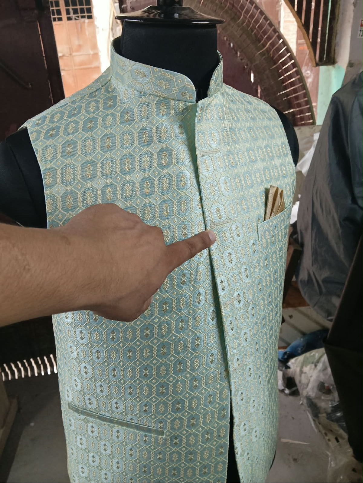 Designer Embroidered Nehru Jacket
